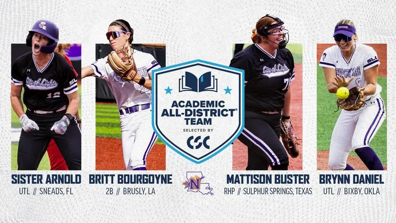 Softball lands four on CSC Academic All-District Team