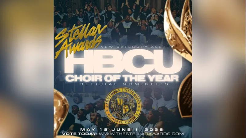 Southern University Gospel Choir nominated for 'HBCU Choir of the Year' at Stellar Awards