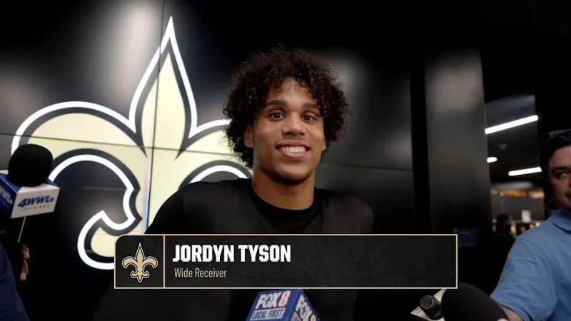 Jordyn Tyson on Tyler Shough, veteran wide receivers | 2026 Saints OTAs 5/28/2026