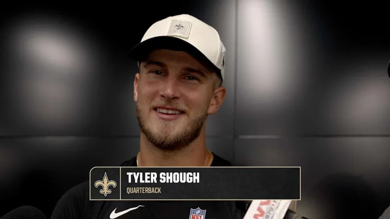 Tyler Shough on taking on leadership role, Travis Etienne Jr. | 2026 Saints OTAs 5/28/2026