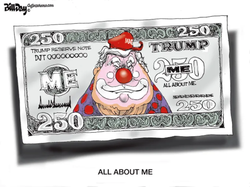Trump's face to grace the proposed $250 bill