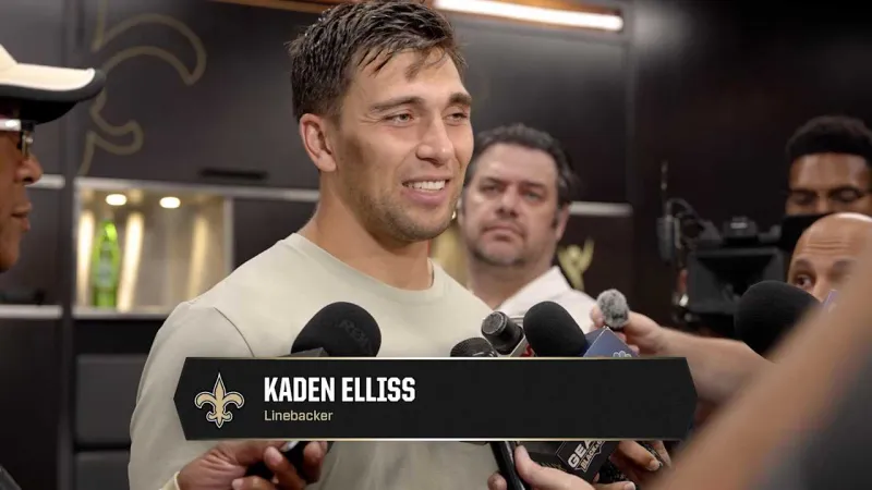 Kaden Elliss on learning defensive system | 2026 Saints OTAs 6/3/2026