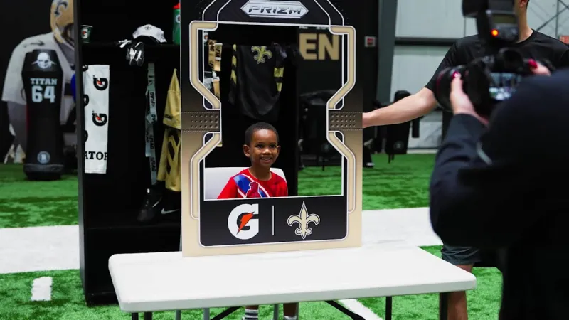 Recap: Saints, Gatorade host 2026 NFL FLAG Photo Day