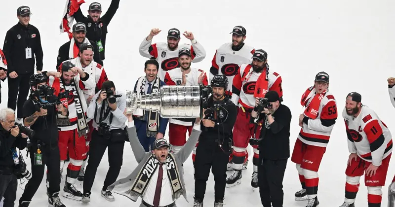 Hurricanes use stifling defense to blank Golden Knights 3-0 in Game 6 and win the Stanley Cup