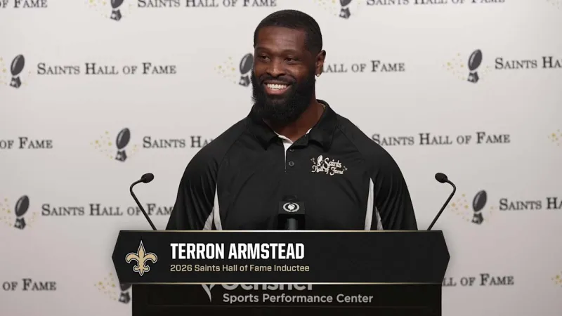 Terron Armstead speaks on induction | 2026 Saints Hall of Fame Announcement