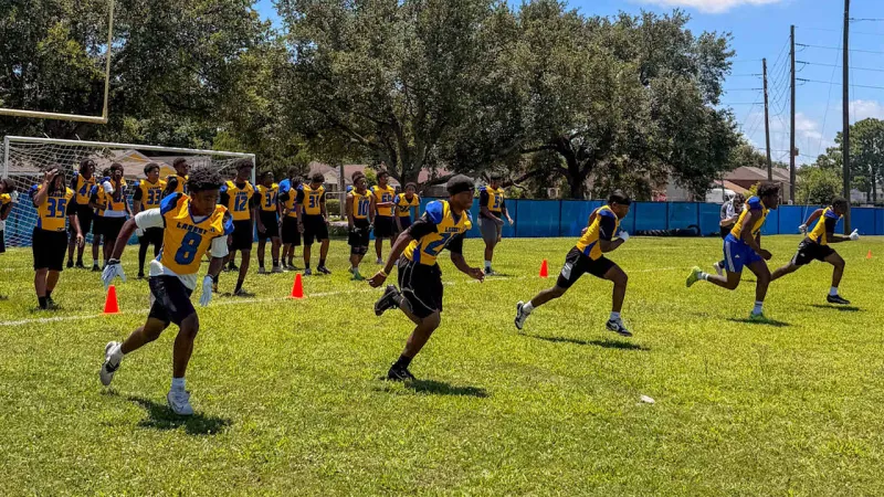 Photos: Saints, Venture Global host offseason workouts at L.B. Landry High School