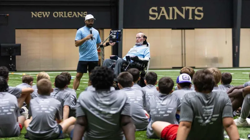 Photos: Steve Gleason hosts 2026 Gleason Life Skills Football Clinic