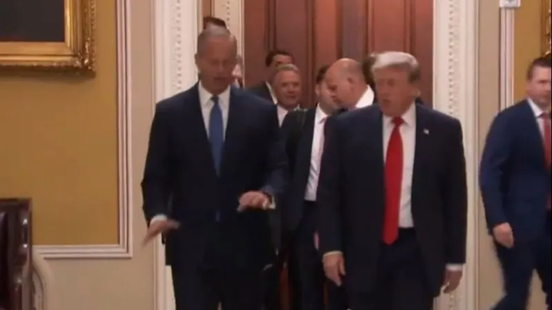 Trump and Senator Cassidy clash at Capitol Hill lunch over Iran war authority