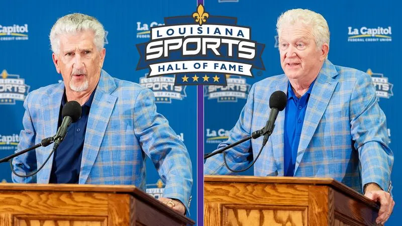 McConathy, Strother honor families at LSHOF press conference
