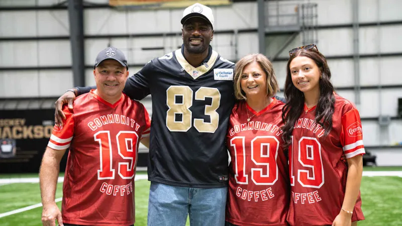 Photos: Saints, Community Coffee host Military Family Appreciation Day