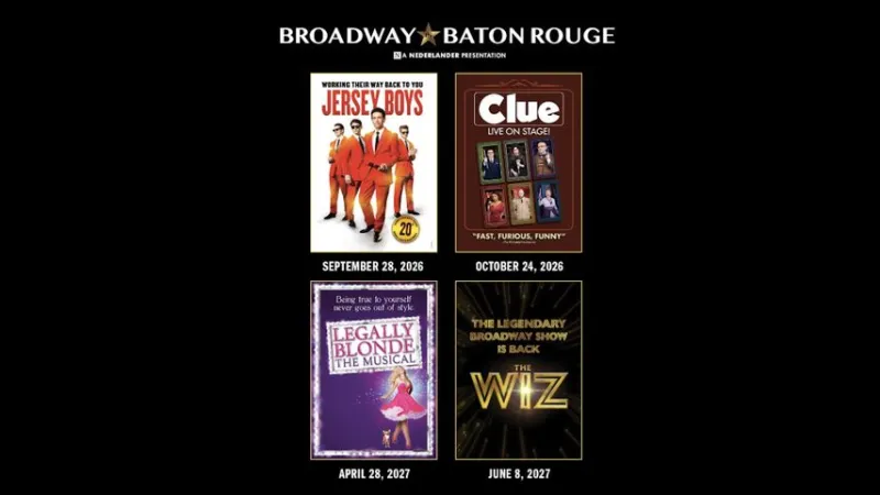 Broadway in Baton Rouge announces four-show 2026-27 season lineup