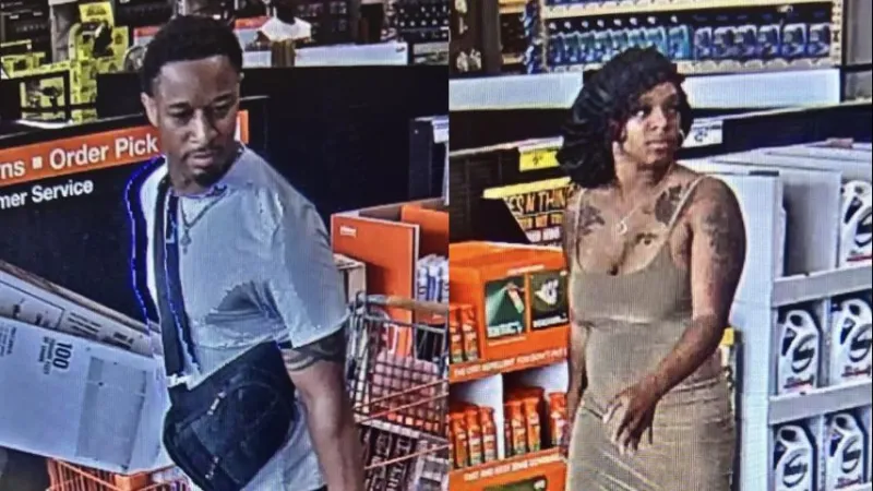 Zachary Police looking for 2 suspects wanted for theft at Home Depot