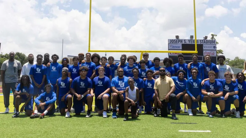 Photos: Saints, Ochsner surprise East Jefferson High School with athletic training room refurbishment