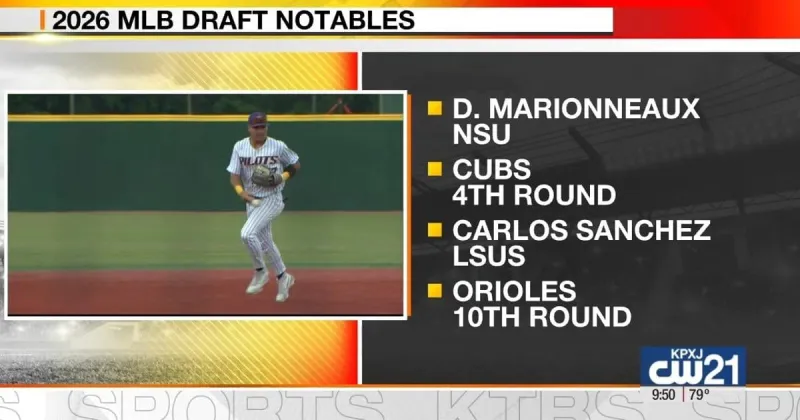 NSU's Marionneaux, LSUS's Sanchez drafted by MLB clubs