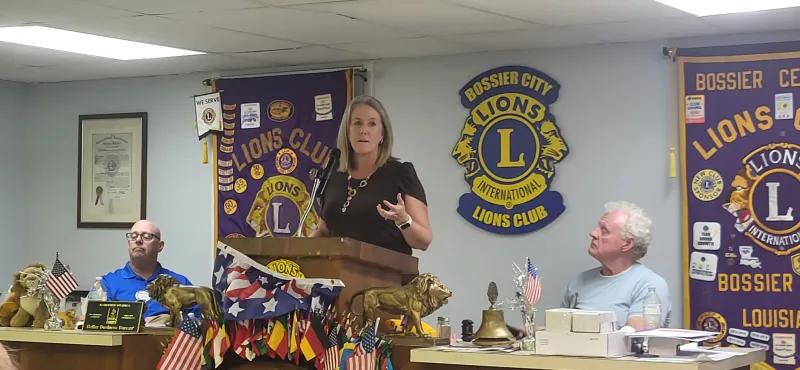 Arc of Acadiana-Bossier's April Lee Highlights Residential Services for Bossier Lions Club