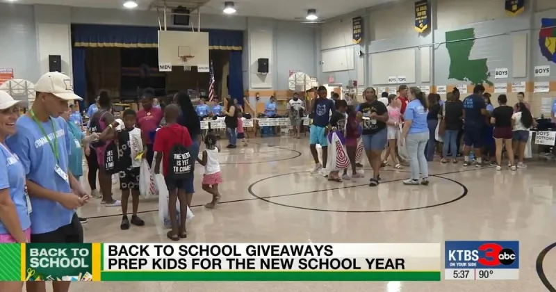Community groups across Shreveport-Bossier host giveaways to ease back-to-school costs for families
