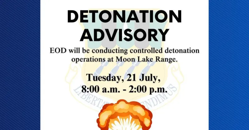 Barksdale Air Force Base plans controlled detonations for Tuesday