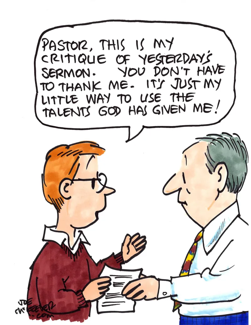 Words of wisdom (Cartoon: Joe McKeever)