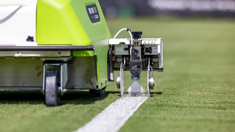 Saints practice fields painted ahead of Training Camp