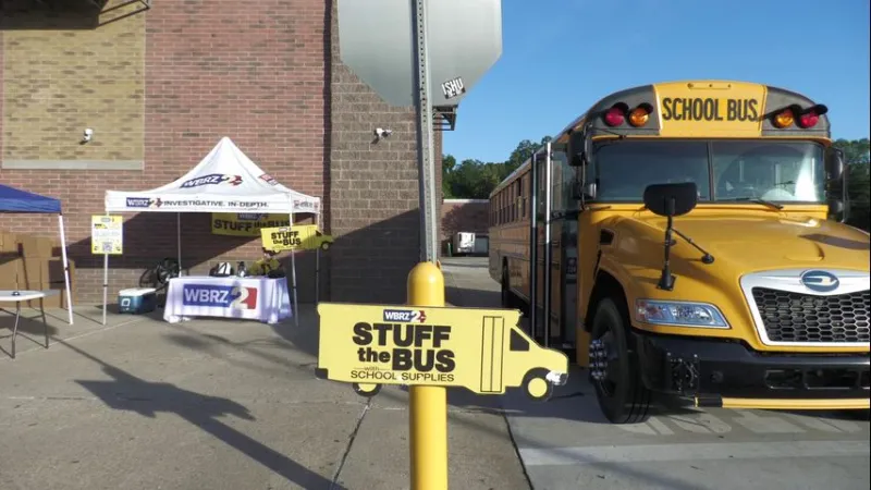 WBRZ's Stuff the Bus collects school supplies on both sides of the river for 2026-27 school year