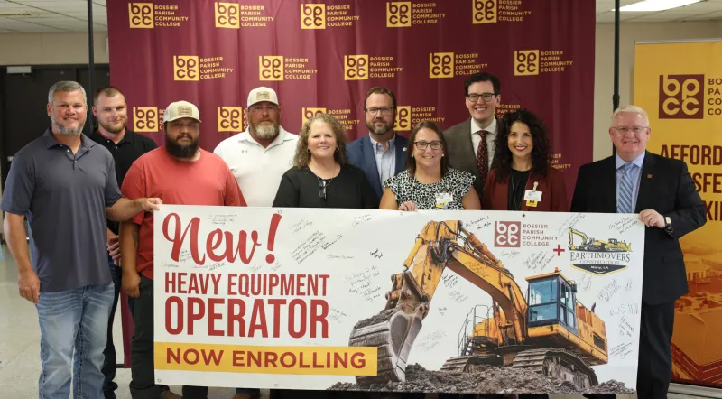 BPCC Launches Heavy Equipment Operations Program in Many Through First-of-Its-Kind Industry Partnership