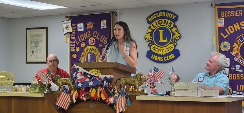 Ronald McDonald House Representative Highlights Family Support Services at Bossier Lions Club