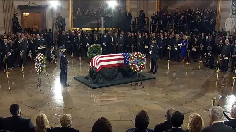 Lindsey Graham eulogized as an 'American original' at services drawing world leaders in Washington