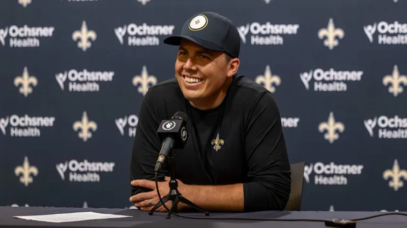 Photos: Kellen Moore, Mickey Loomis press conference | Saints 2026 Training Camp
