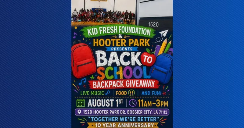 Kid Fresh Foundation marks 10 years with annual back-to-school giveaway in Bossier City