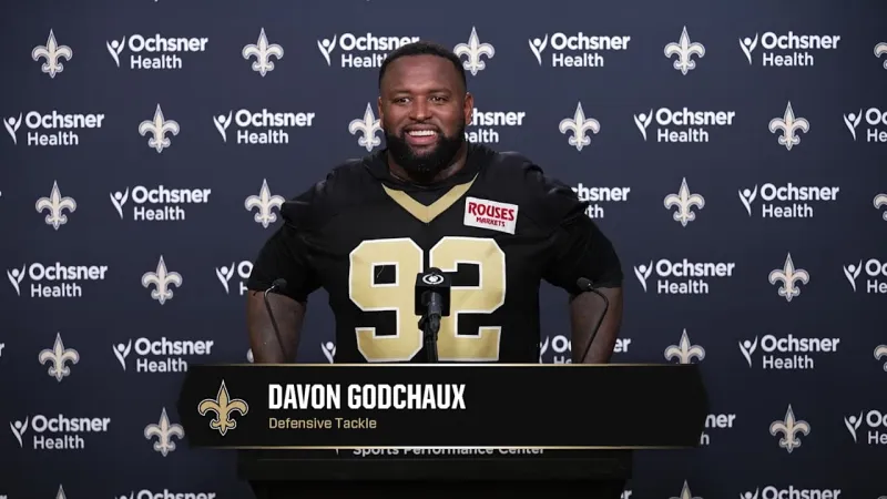 Davon Godchaux talks defensive line room | Saints Training Camp 2026