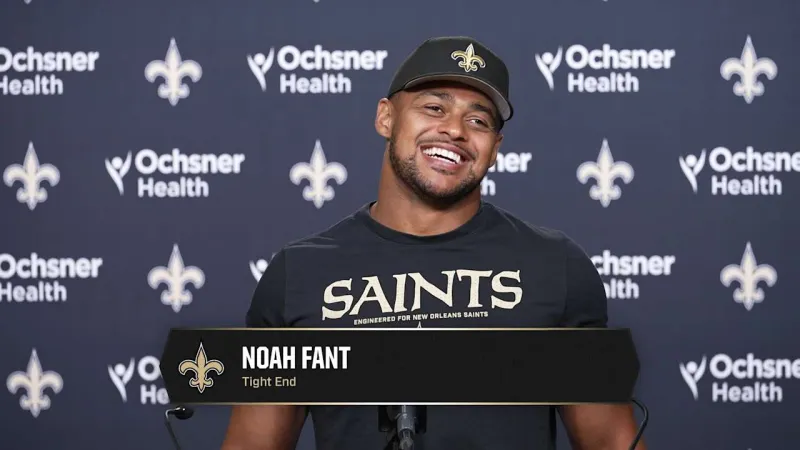 Noah Fant talks tight end competition | Saints Training Camp 2026