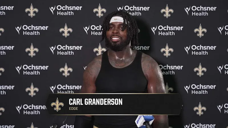 Carl Granderson talks physicality, Cam Jordan | Saints Training Camp 2026