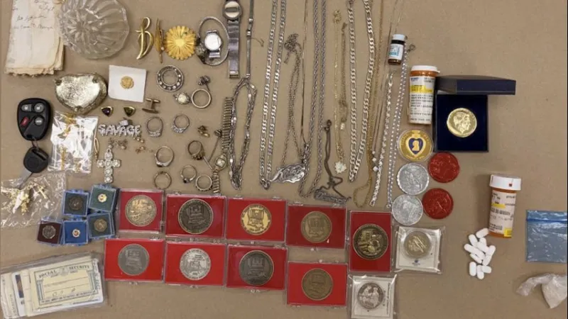 Man arrested in Iberville Parish after stolen jewelry, coins were found in his car during traffic stop