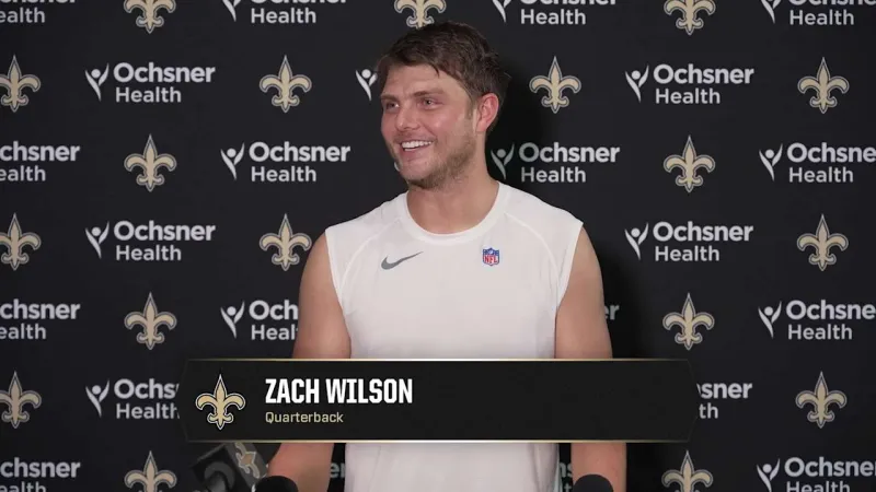 Zach Wilson on Kellen Moore's coaching style | Saints Training Camp 2026