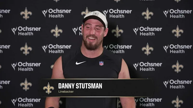 Danny Stutsman talks LB room, goals for year two | Saints Training Camp 2026