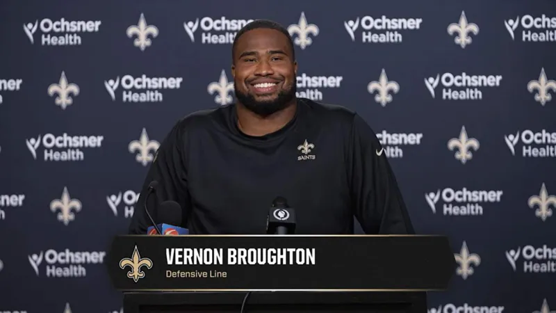 Vernon Broughton talks new role, coming back from injury | Saints Training Camp 2026