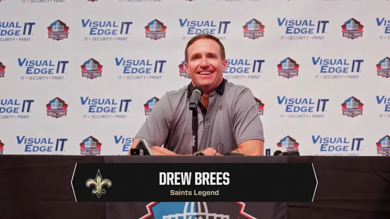 Drew Brees on Pro Football Hall of Fame induction | Saints in Canton
