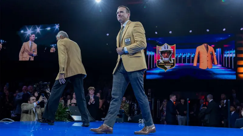 Photos: Drew Brees Hall of Fame Gold Jacket Ceremony | Saints in Canton