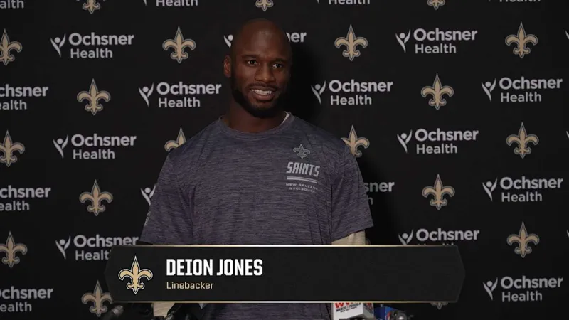 Deion Jones on joining Saints, Brandon Staley's defense | Saints Training Camp 2026