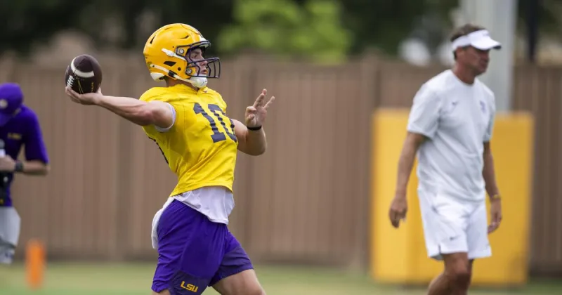Sam Leavitt's surgically repaired foot is a hot topic for LSU. The QB has finally addressed it.