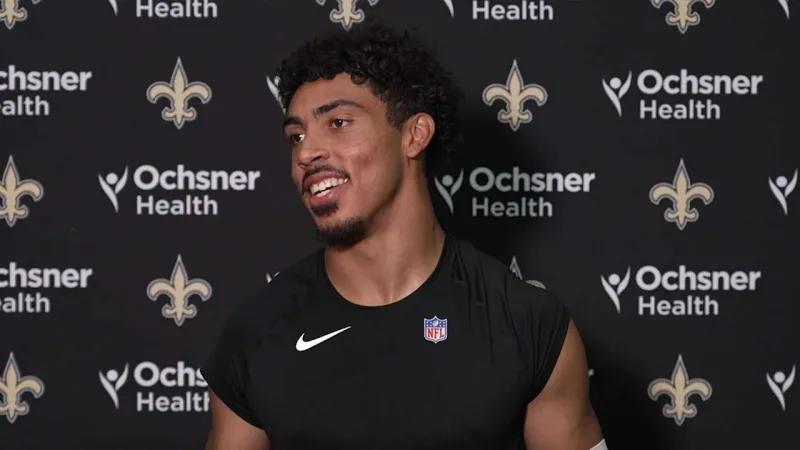TJ Hall on rookie talent show, punching the ball out | Saints Training Camp 2026