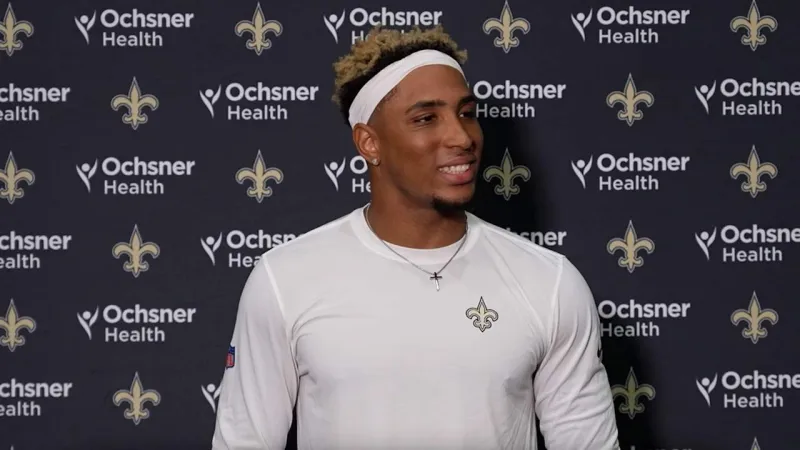 Trey Palmer on wide receiver room, playing in Louisiana | Saints Training Camp 2026