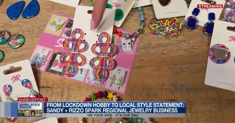 Shreveport jewelry brand Sandy + Rizzo featured for ArkLaTex Made