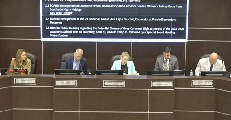Lafayette School Board Cleared Over Comeaux Closure Vote