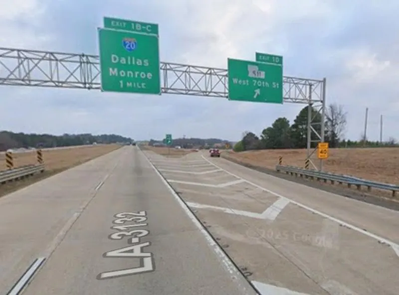 DOTD Announces New Lane Closures On LA 3132 For Signage Project