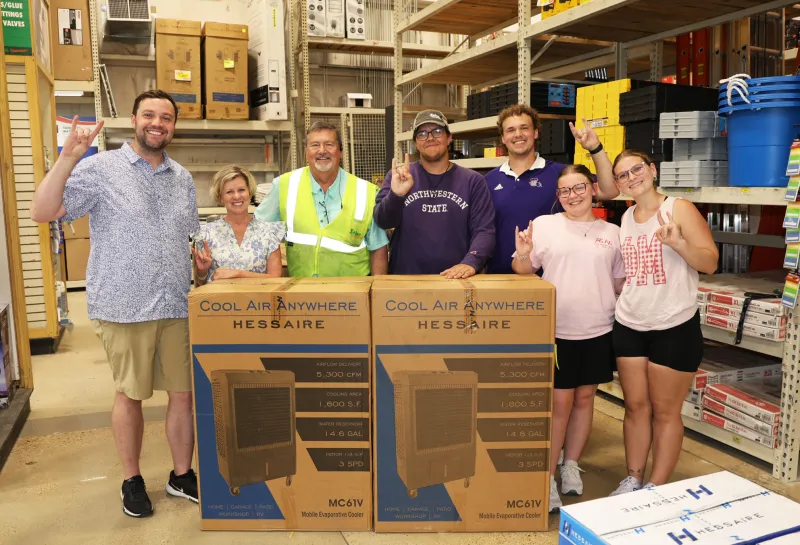 Spirit of Northwestern keeps cool with Stine donation