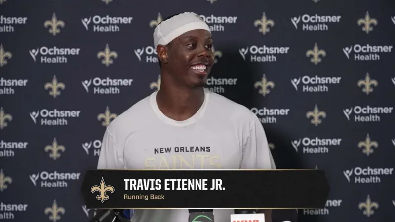 Travis Etienne Jr. on team comradery, personal goals | Saints Training Camp 2026