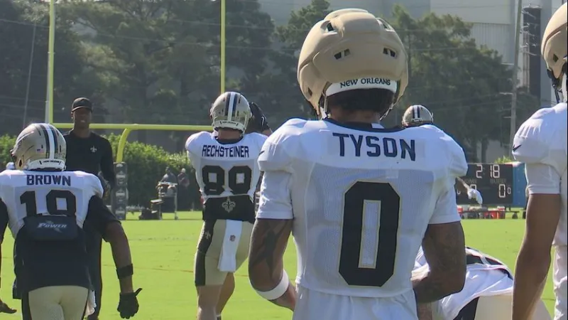 REPORT: Saints rookie wide receiver Jordyn Tyson leaves practice with injury