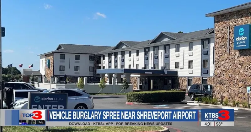 Shreveport police investigate string of vehicle burglaries near airport