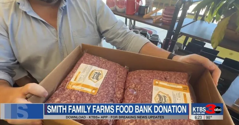 Smith Family Farms donates 500 pounds of meat to Food Bank of Northwest Louisiana